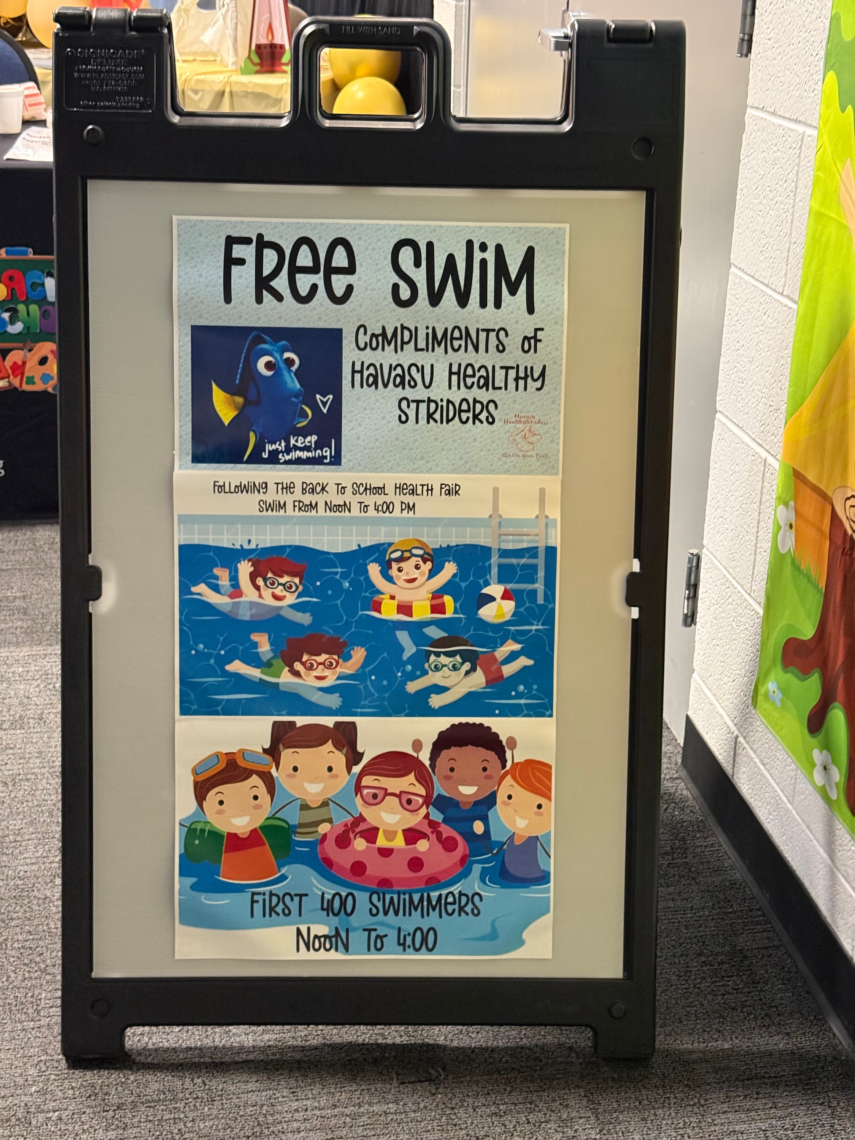 Free Swim — compliments of Havasu Healthy Striders